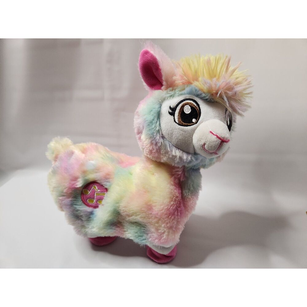 Zuru Pets Booty Shakin Llama Plush Toy Interactive Dancing Rainbow